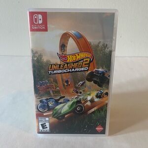 Nintendo Switch Hot Wheels Unleashed 2 Turbocharged - Green & Orange Cover Art